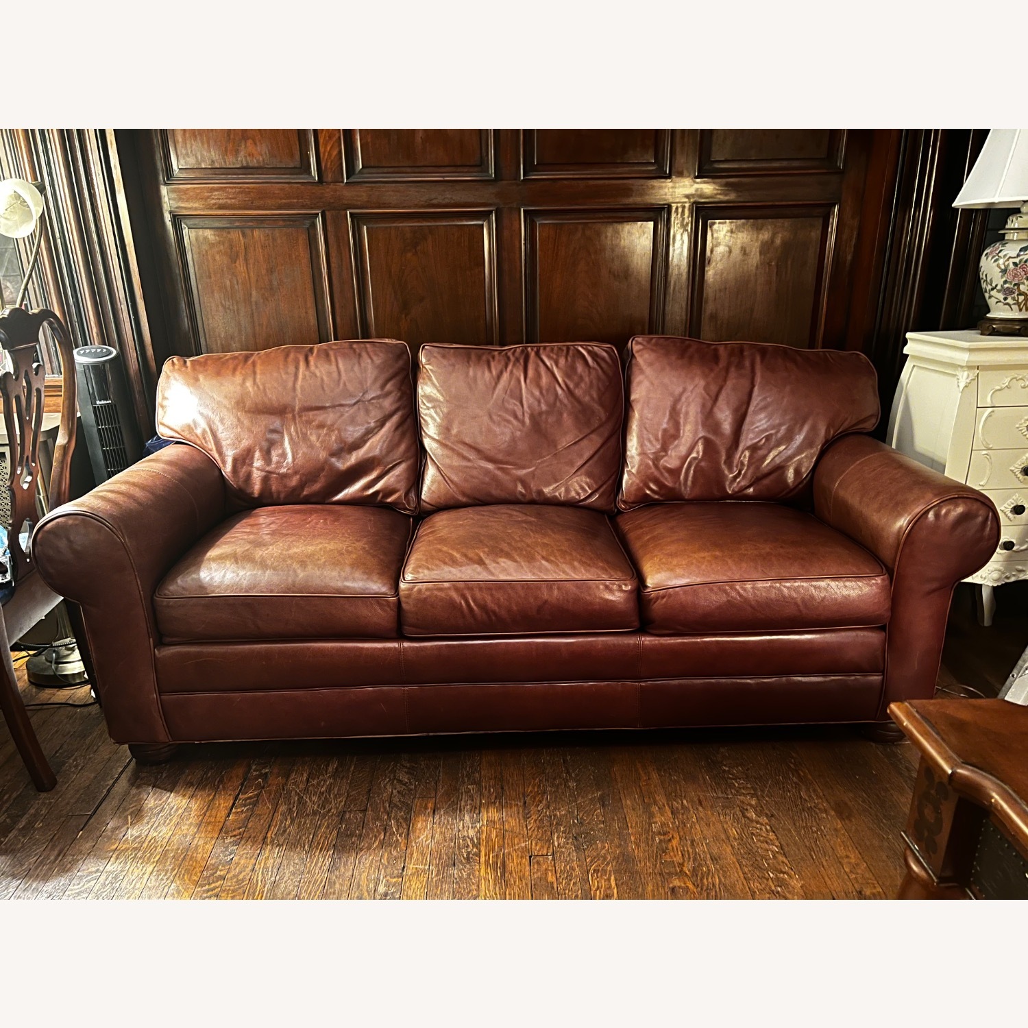 Genuine Leather Couch - image-1
