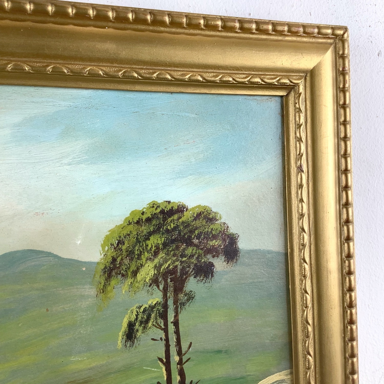 Antique Oil Painting Scottish Loch Landscape - image-6