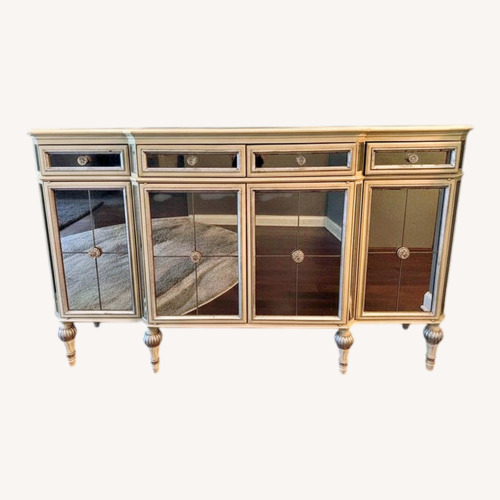 Used Horchow Dresden 4 Door Mirrored Console for sale on AptDeco
