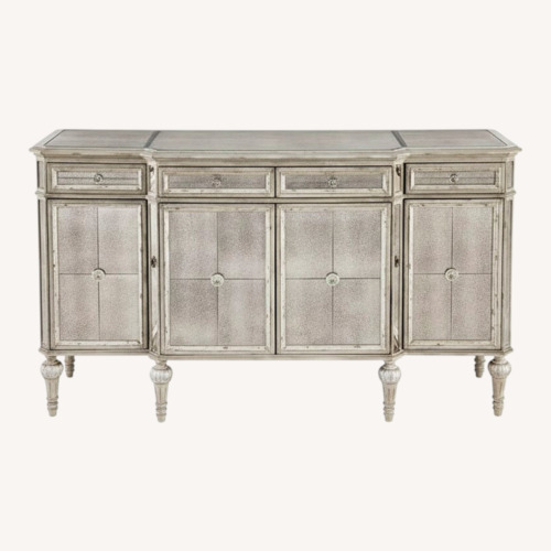 Used Horchow Dresden 4 Door Mirrored Console for sale on AptDeco