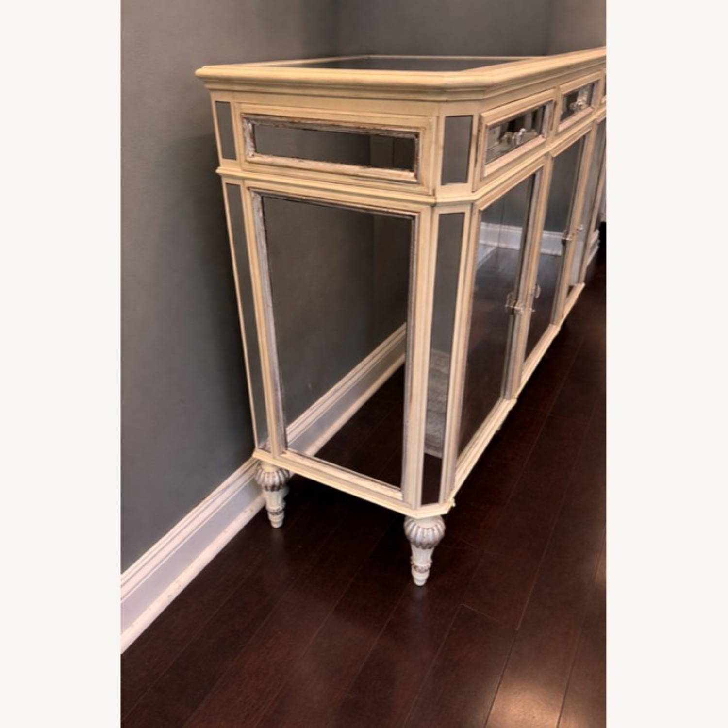 Horchow Dresden 4 Door Mirrored Console - image-2