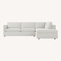 West Elm Harris Light Gray 2 Piece Sectional