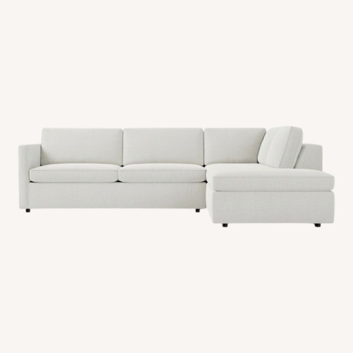 Used West Elm Harris Light Gray 2 Piece Sectional for sale on AptDeco