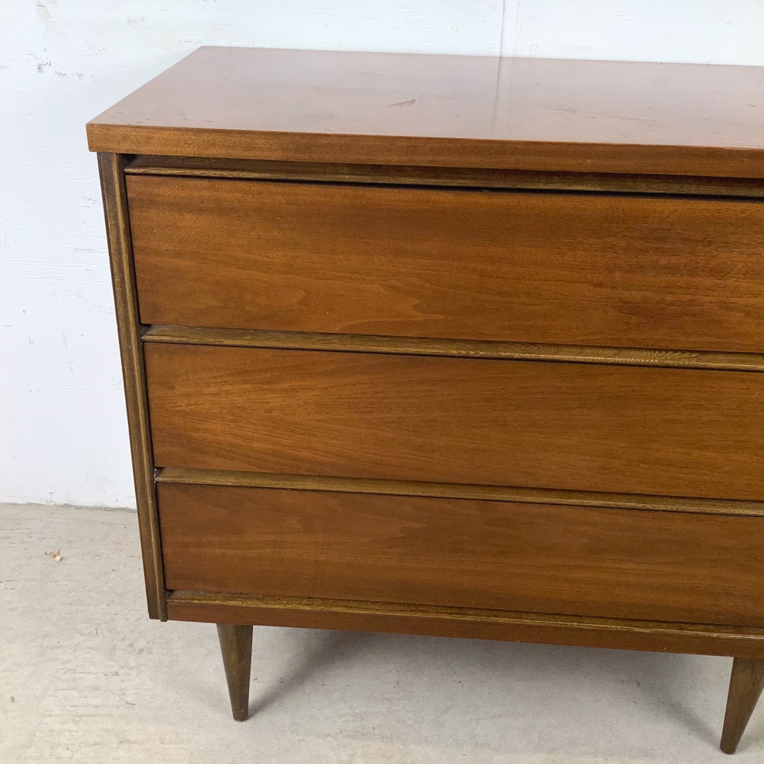Bassett Mid-Century Modern 3-Drawer Walnut Chest - image-3