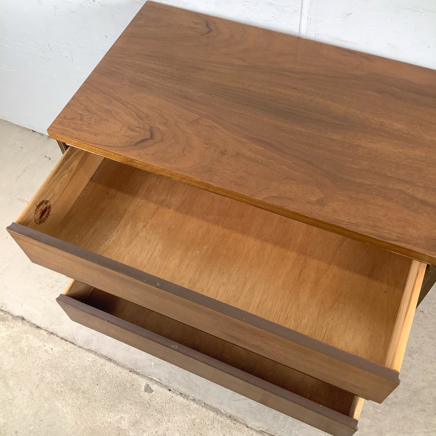 Bassett Mid-Century Modern 3-Drawer Walnut Chest - image-11