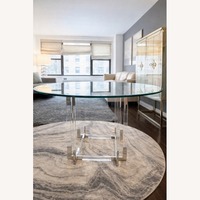 Safavieh Koryn Silver Glass Dining Table