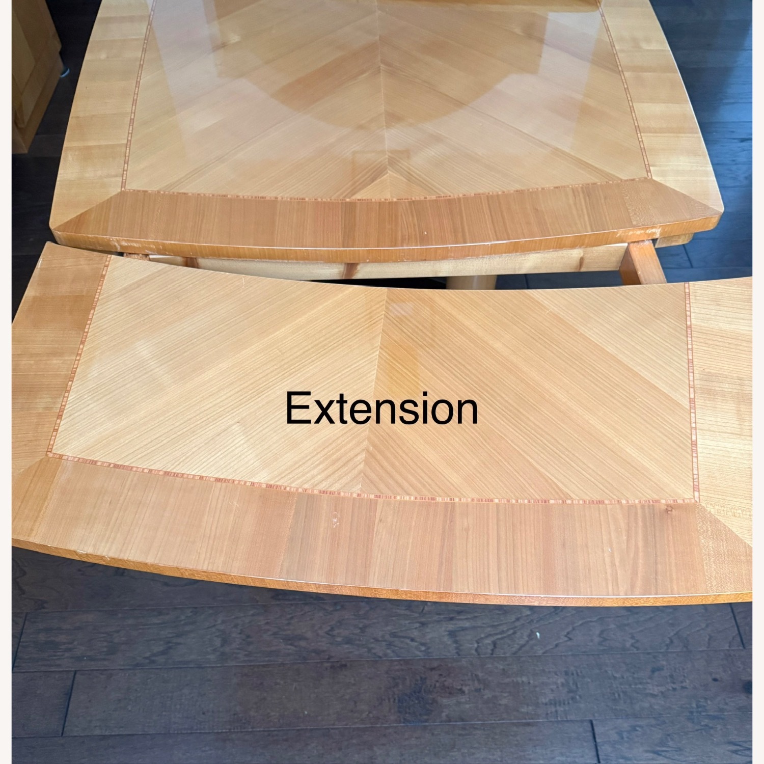 Light Brown Wood Dining Table - image-4