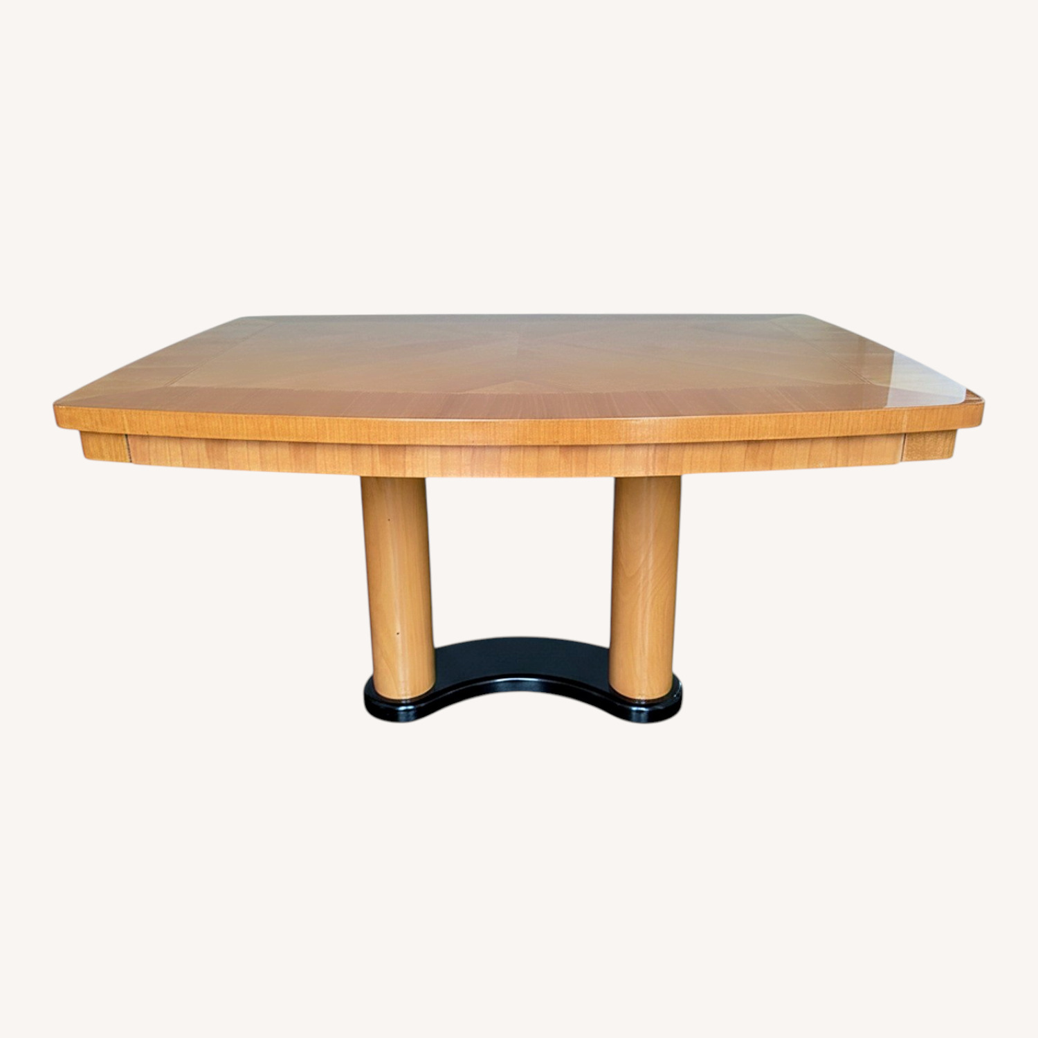 Light Brown Wood Dining Table - image-0