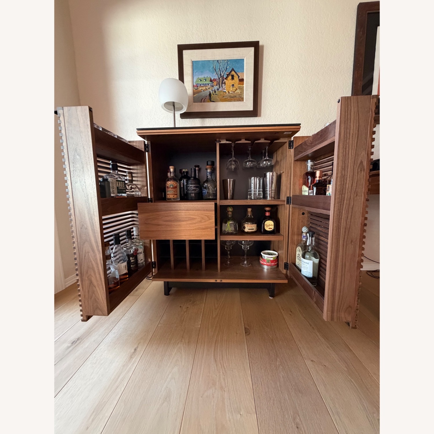 Corridor Dark Brown Wood Bar Cart - image-3