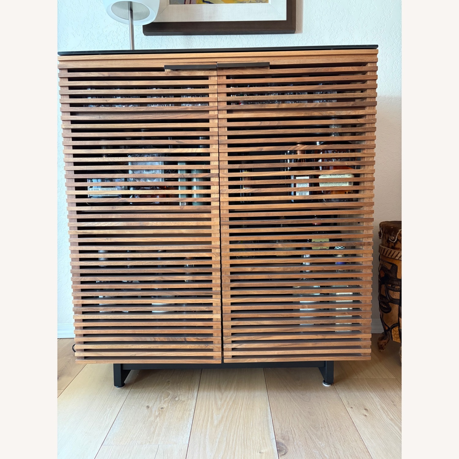 Corridor Dark Brown Wood Bar Cart - image-1