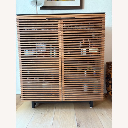 Used Corridor Dark Brown Wood Bar Cart for sale on AptDeco