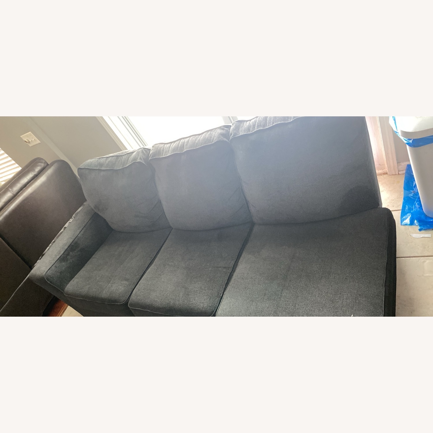 Light Gray Fabric 2 Piece Sectional - image-3