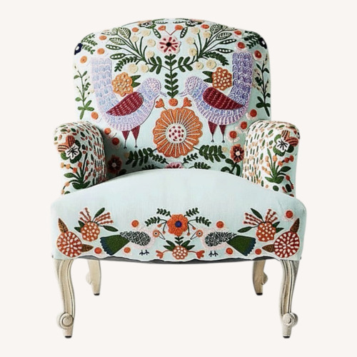 Used Anthropologie Jimena Fabric Accent Chairs for sale on AptDeco