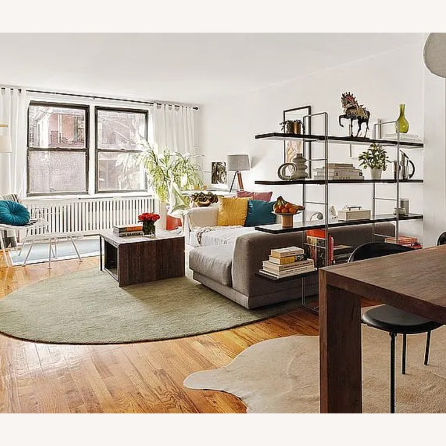 CB2 Uno Gray 2-Piece Sectional - image-3