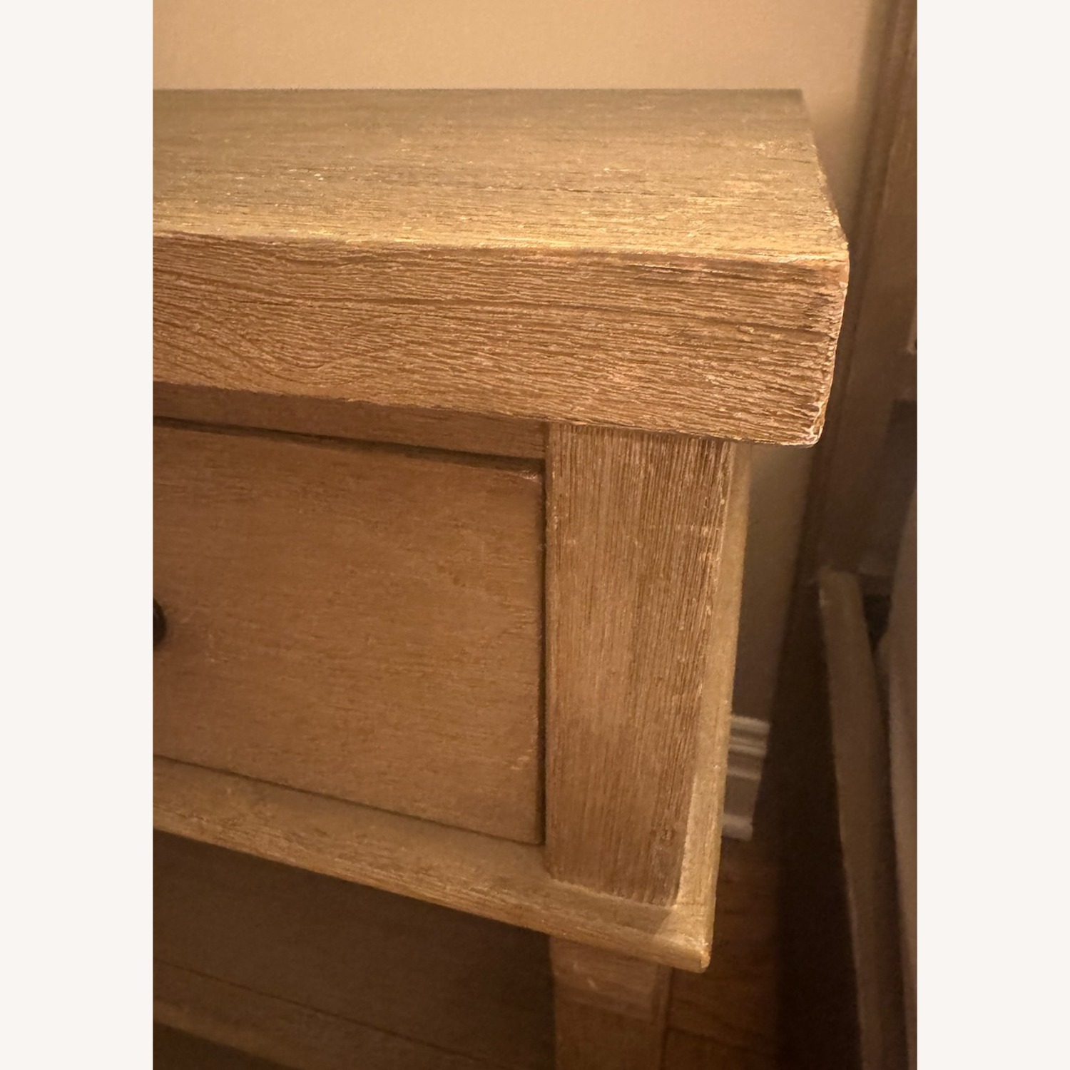 Pottery Barn Light Gray Toulouse Nightstand (29") - image-2