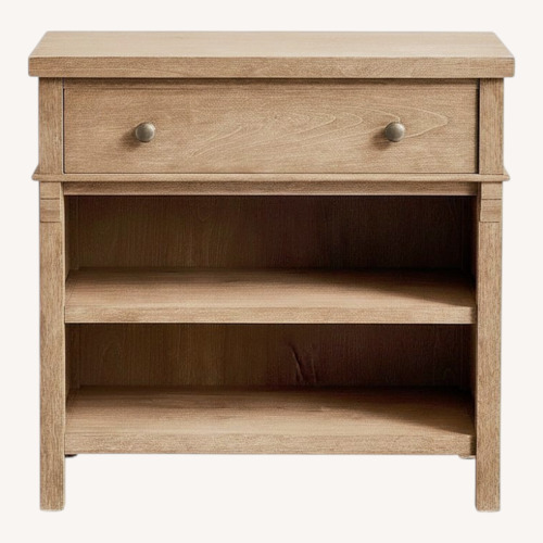 Used Pottery Barn Light Gray Toulouse Nightstand (29") for sale on AptDeco