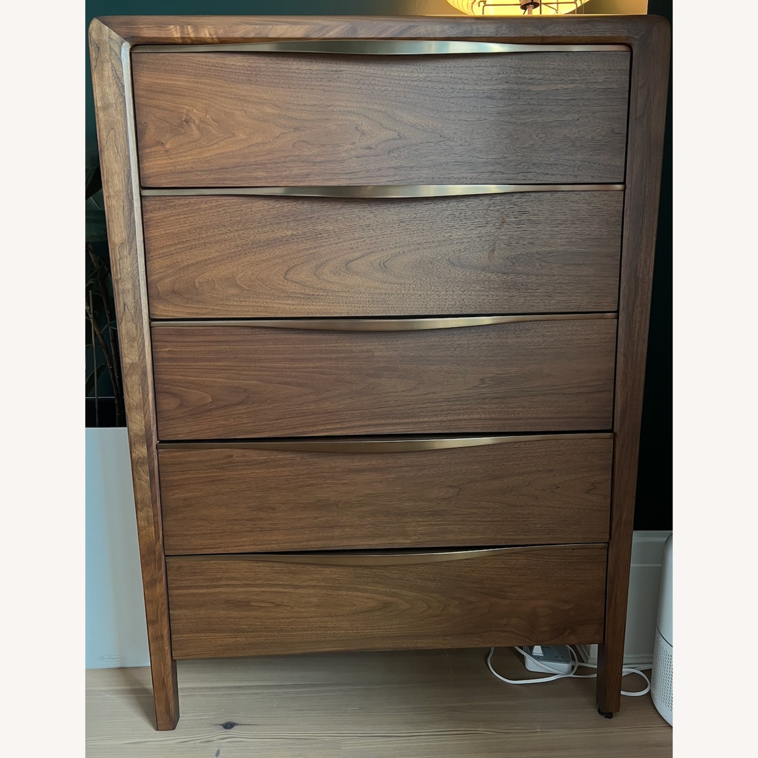 Restoration Hardware Gael Oak 5-Drawer Narrow Dresser - image-1