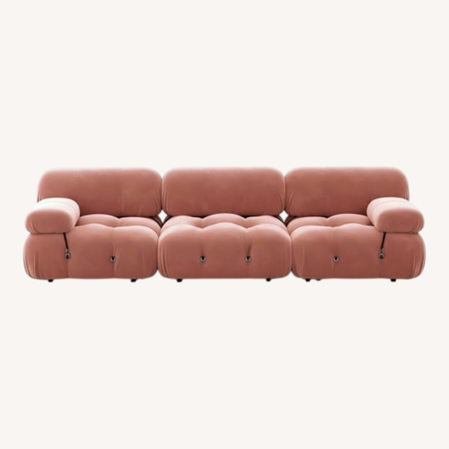 Used Mario Bellini Pink Fabric 3+ Piece Sectional for sale on AptDeco