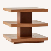 CB2 Pila Natural Wood Coffee Table