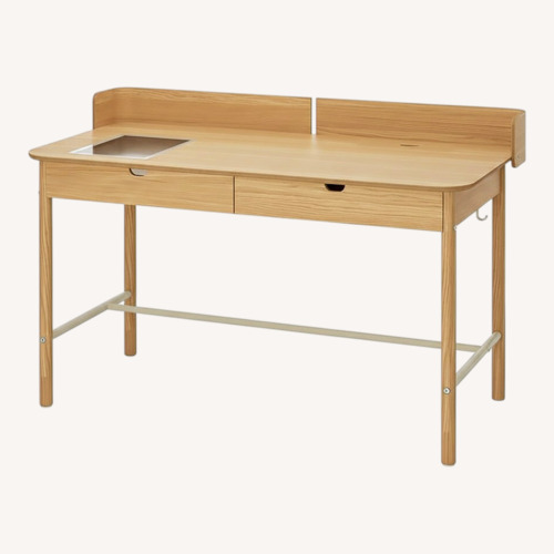 Used IKEA Ridspo Natural Wood Desk for sale on AptDeco