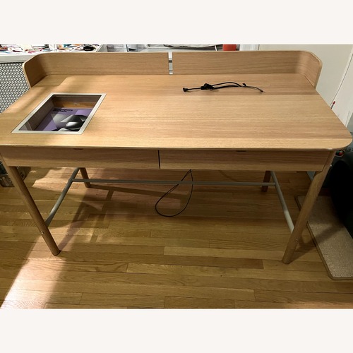 Used IKEA Ridspo Natural Wood Desk for sale on AptDeco