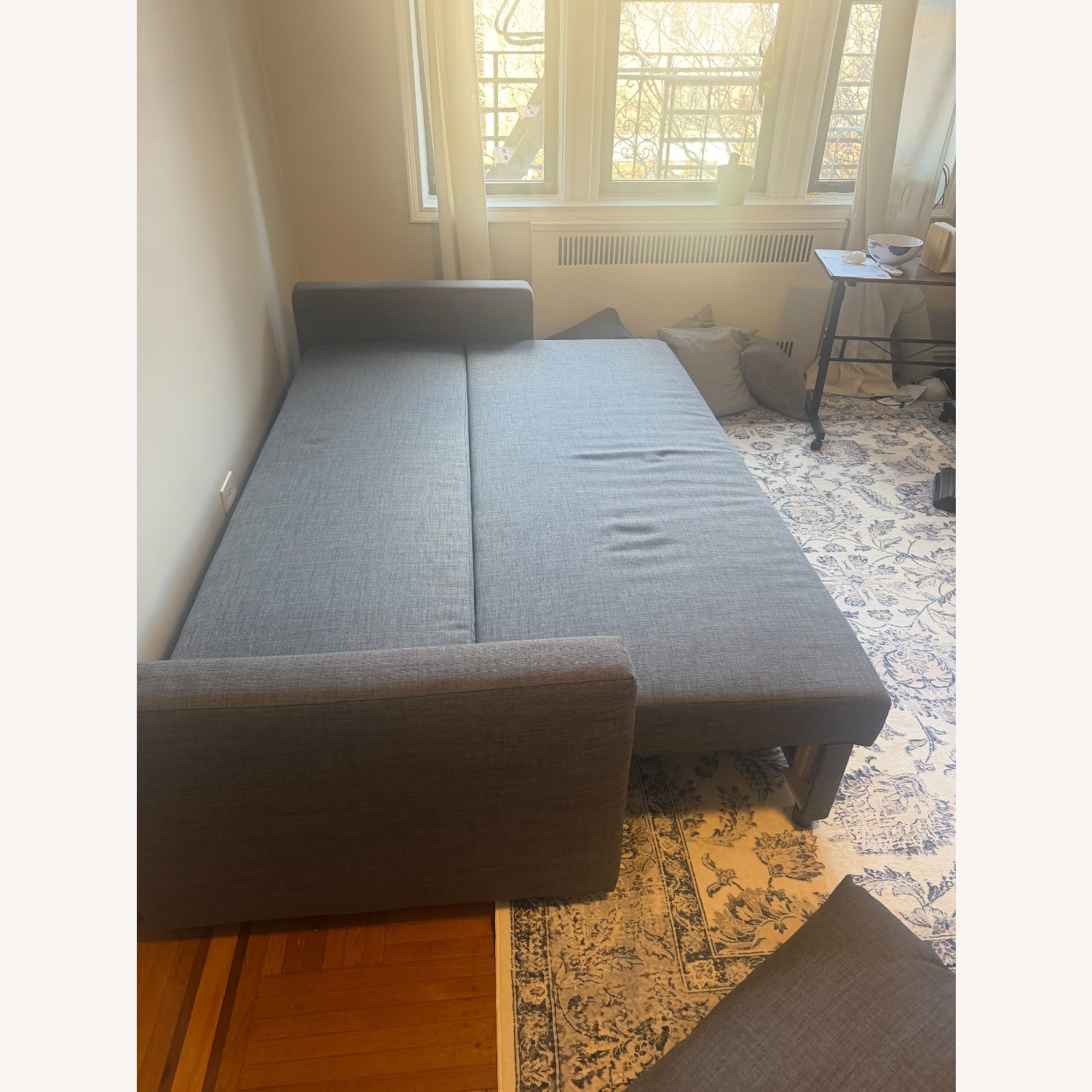 IKEA Friheten Light Gray Sleeper Sofa - image-2