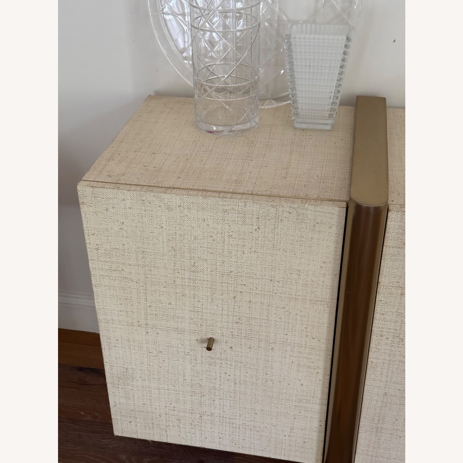 CB2 Dorset 81" White Lacquered Linen Credenza - image-6