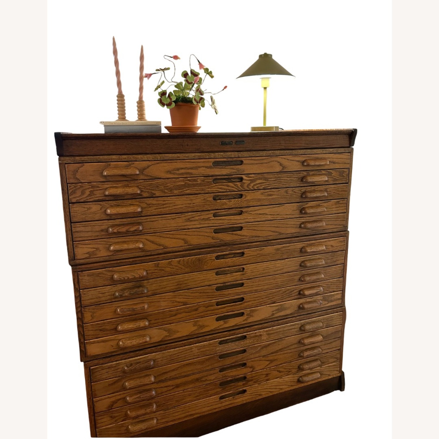 Vintage/Antique Finds Dark Brown Wood Sideboard - image-1