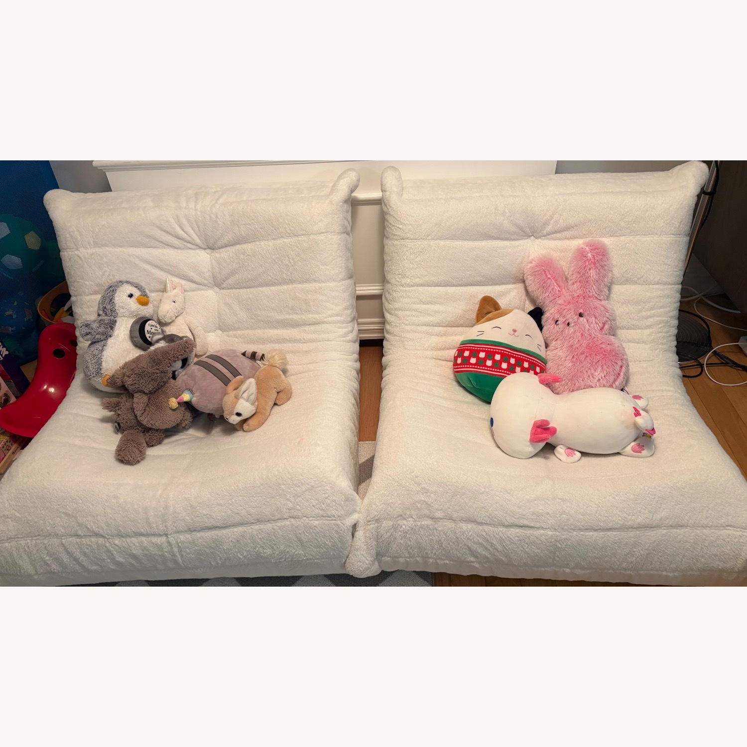 Amazon White Bean Bag Chair - image-3