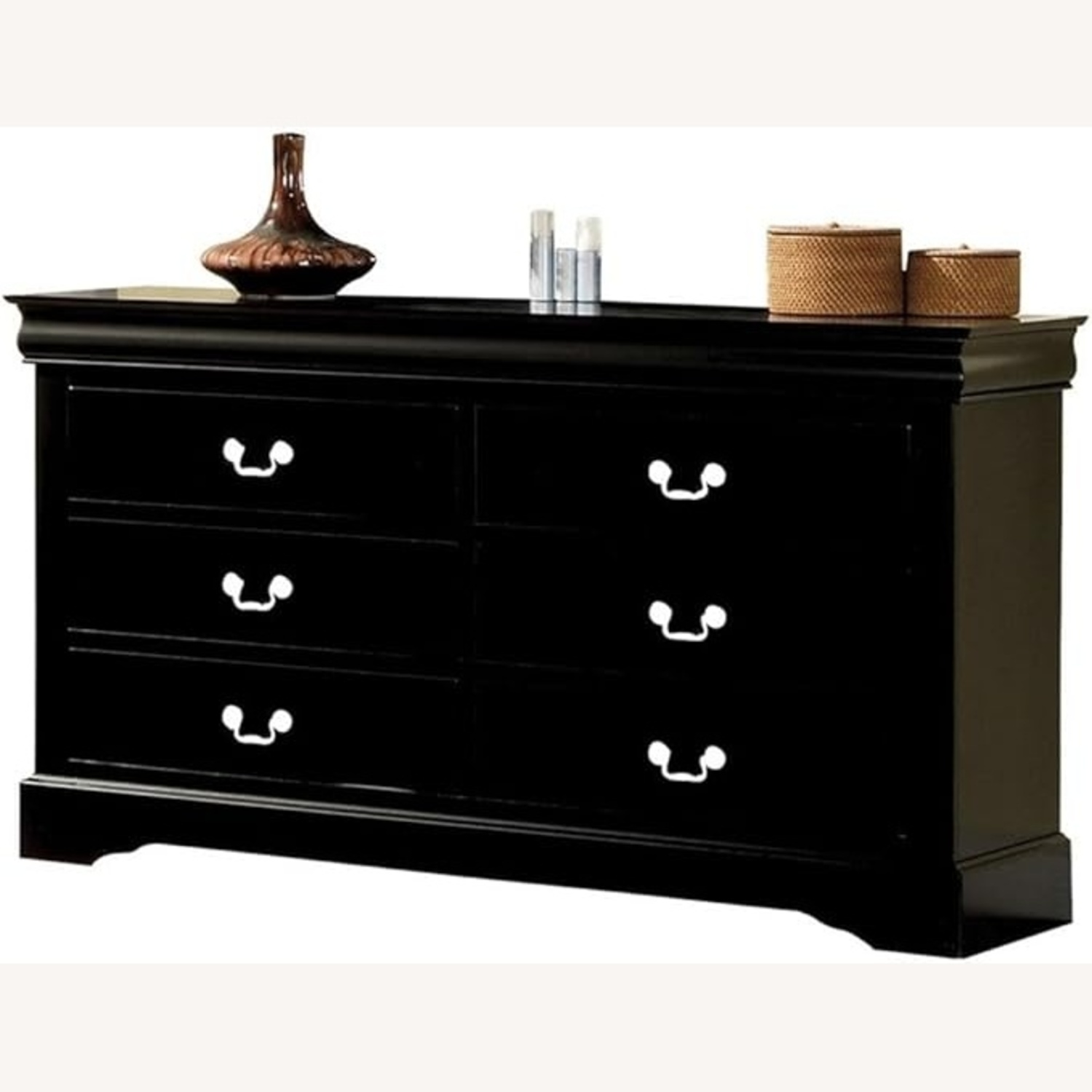 Amazon Acme Louis Phillippe III Dark Brown Wood Dresser - image-4