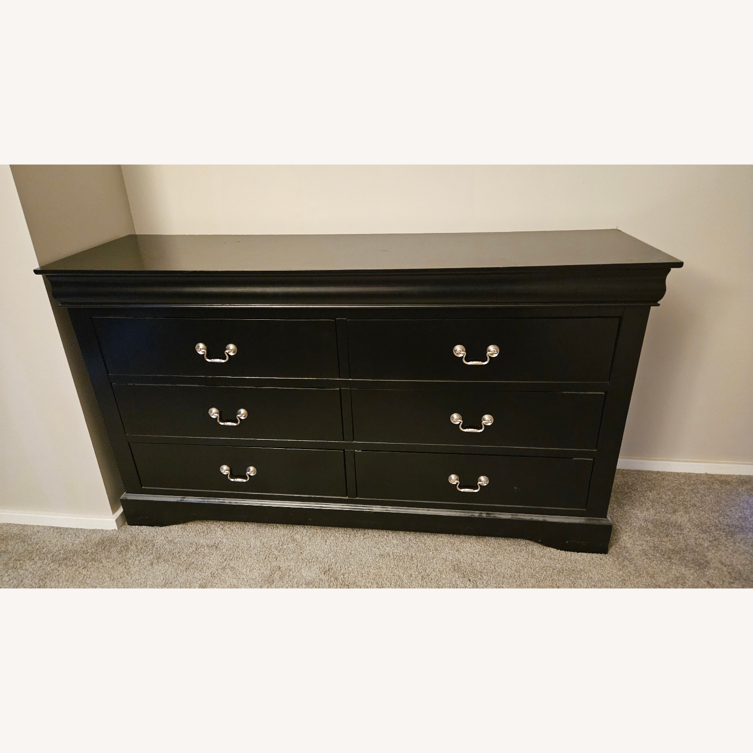 Amazon Acme Louis Phillippe III Dark Brown Wood Dresser - image-1