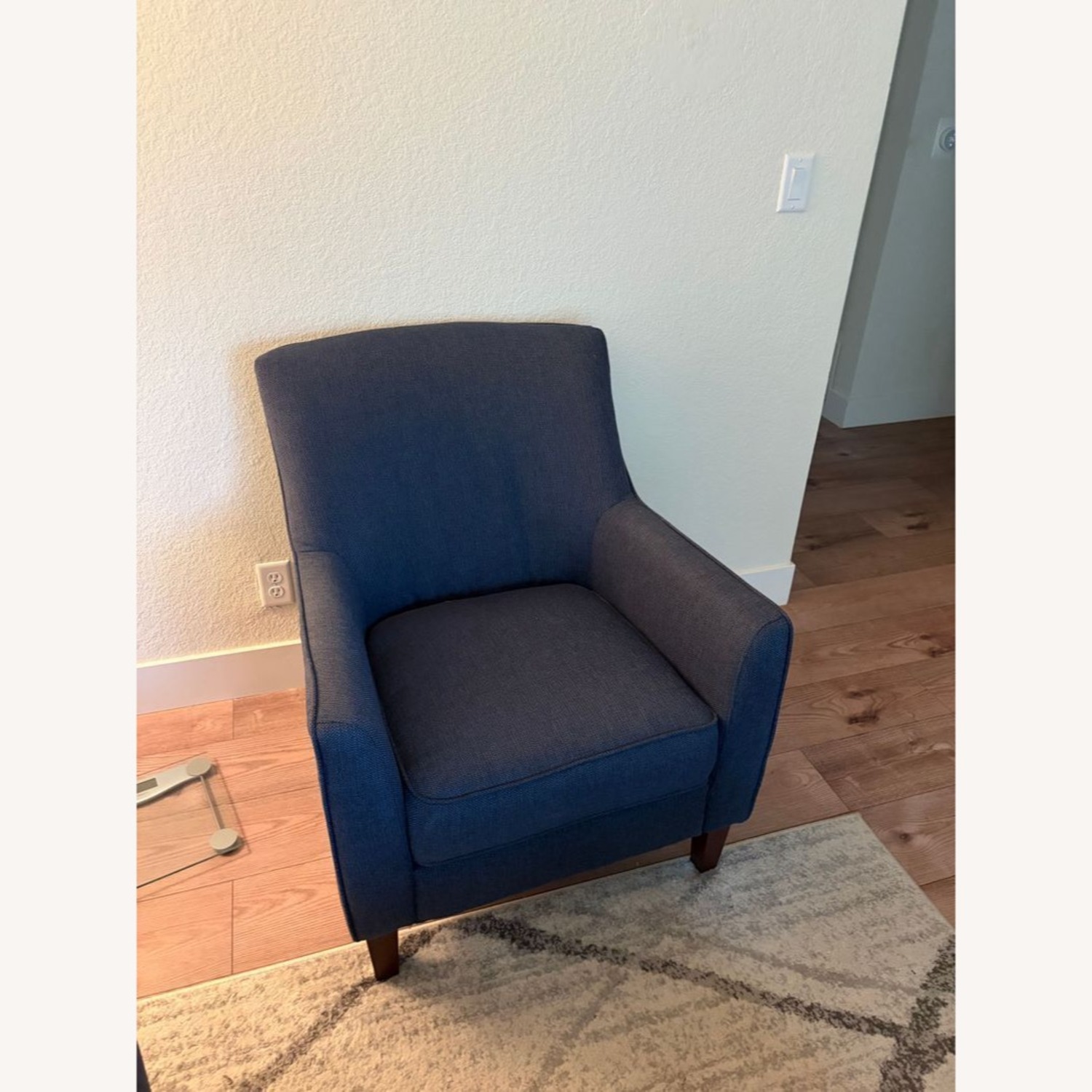 Stone & Beam Cheyanne Blue Lounge Armchair - image-1