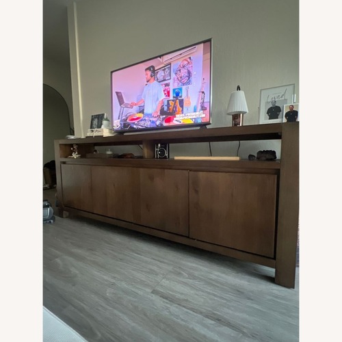 Used Living Spaces Voyage TV Stand for sale on AptDeco