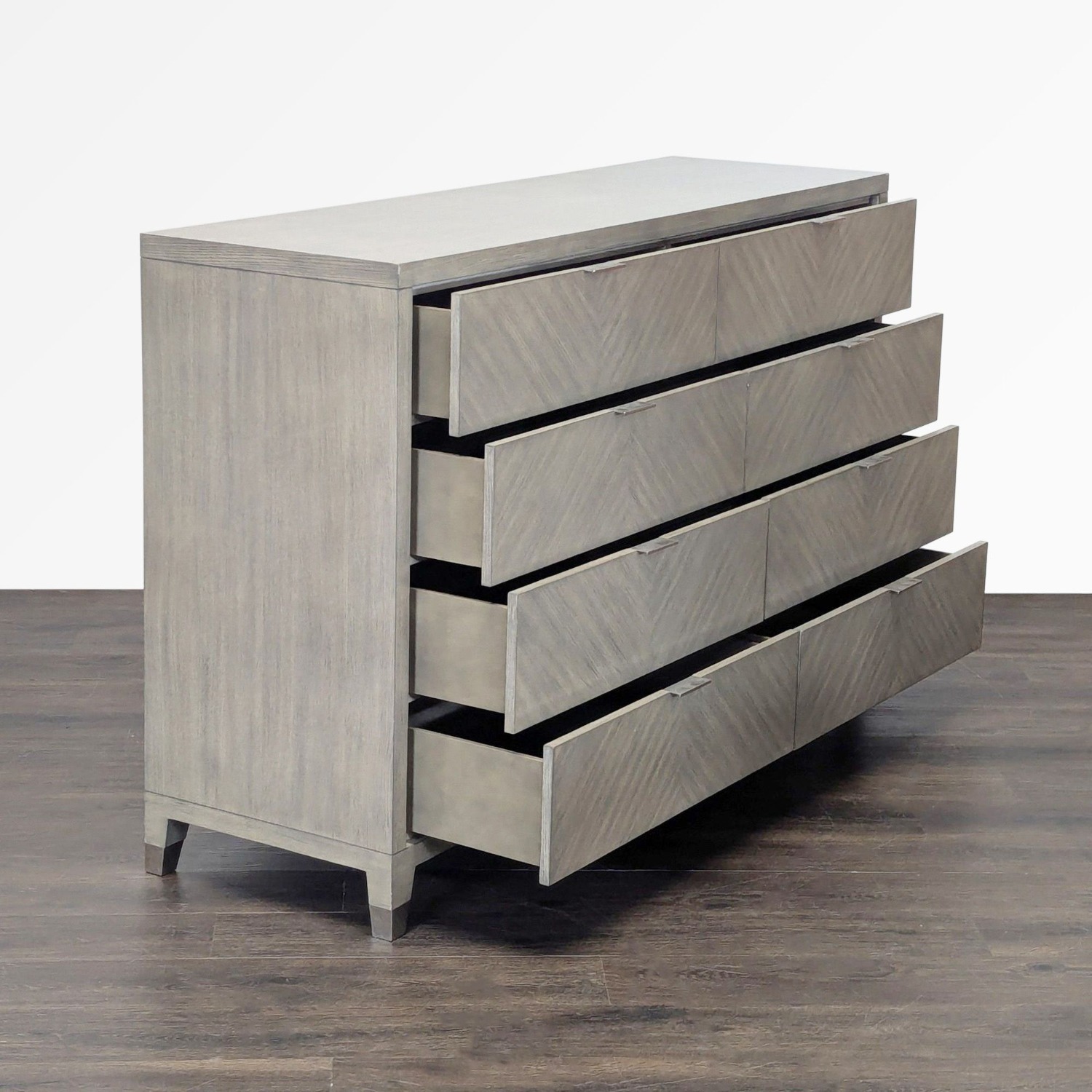 Williams Sonoma Home 8-Drawer Modern Gray Wood  - image-4