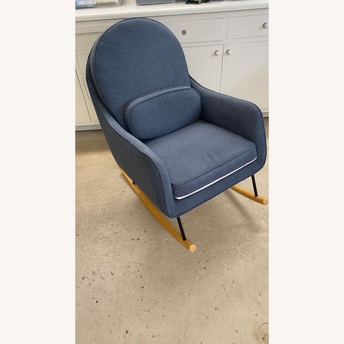 Used Delta Children Ella Modern Blue Rocking Chair  for sale on AptDeco