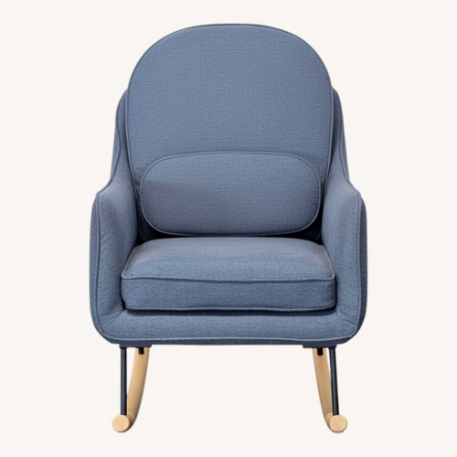 Used Delta Children Ella Modern Blue Rocking Chair  for sale on AptDeco