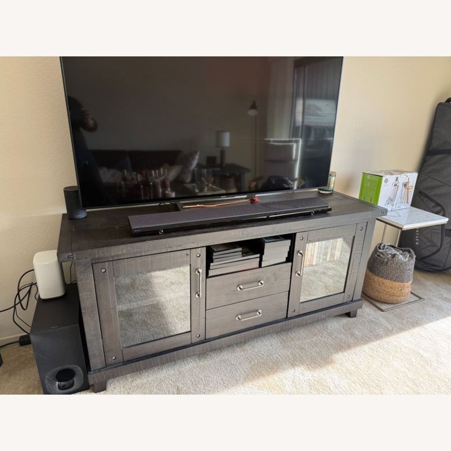 Living Spaces Media Cabinet TV Stand - image-9