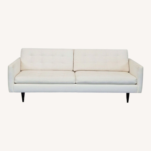 Used Crate and Barrel Petrie Modern 3-Seat Sofa - Cream for sale on AptDeco