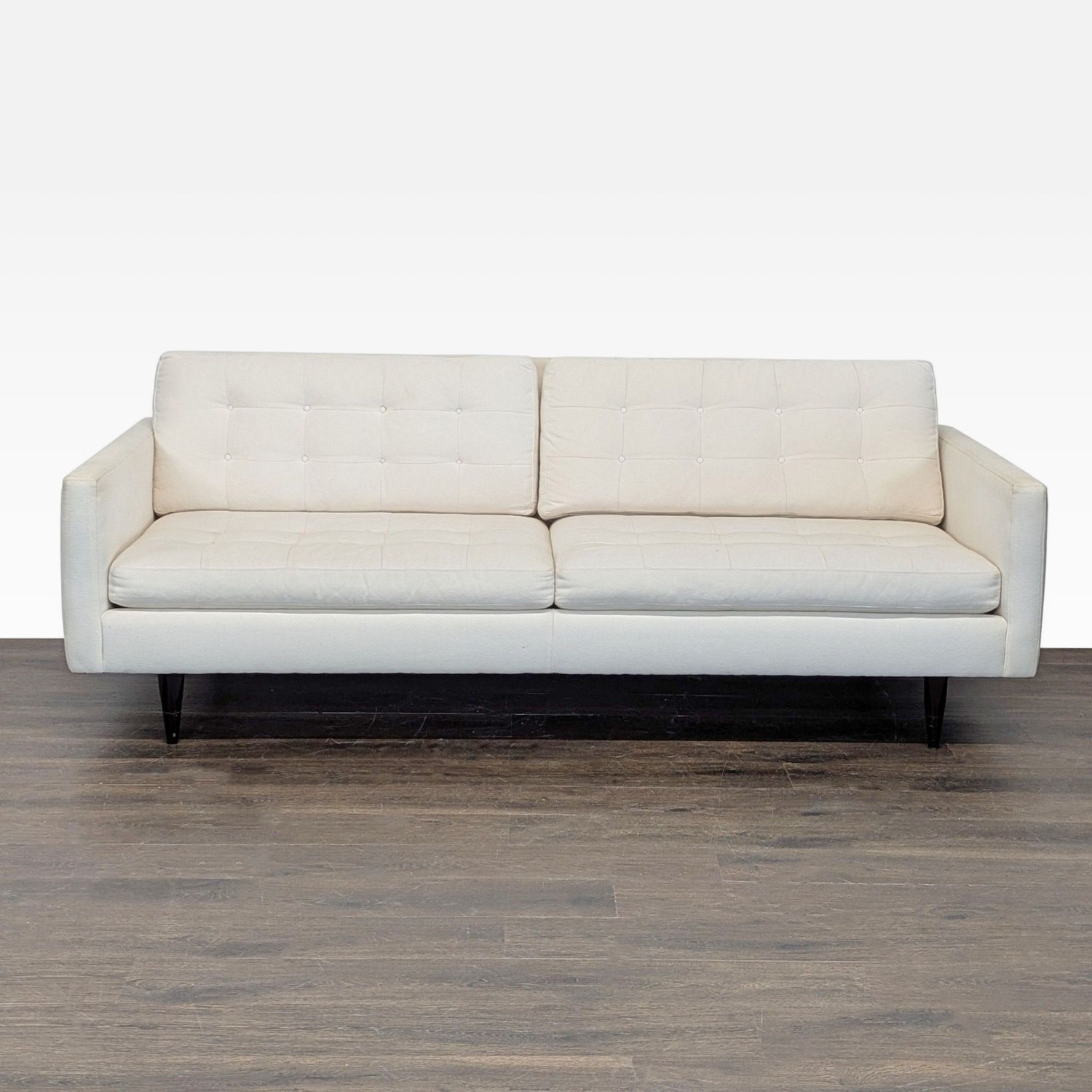 Crate and Barrel Petrie Modern 3-Seat Sofa - Cream - image-1