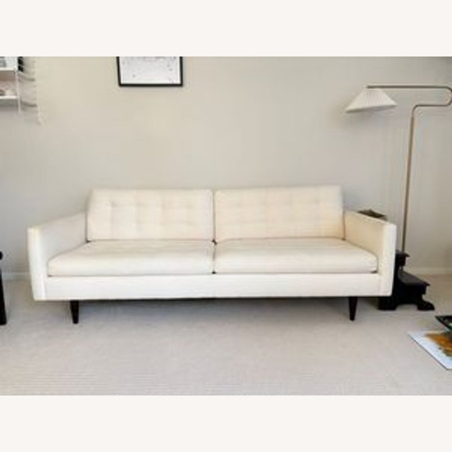 Crate and Barrel Petrie Modern 3-Seat Sofa - Cream - image-9