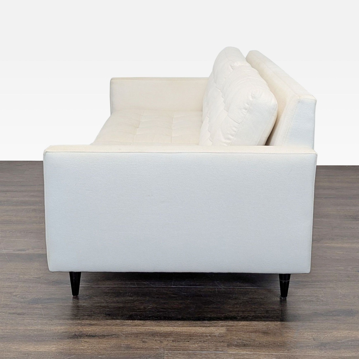 Crate and Barrel Petrie Modern 3-Seat Sofa - Cream - image-5