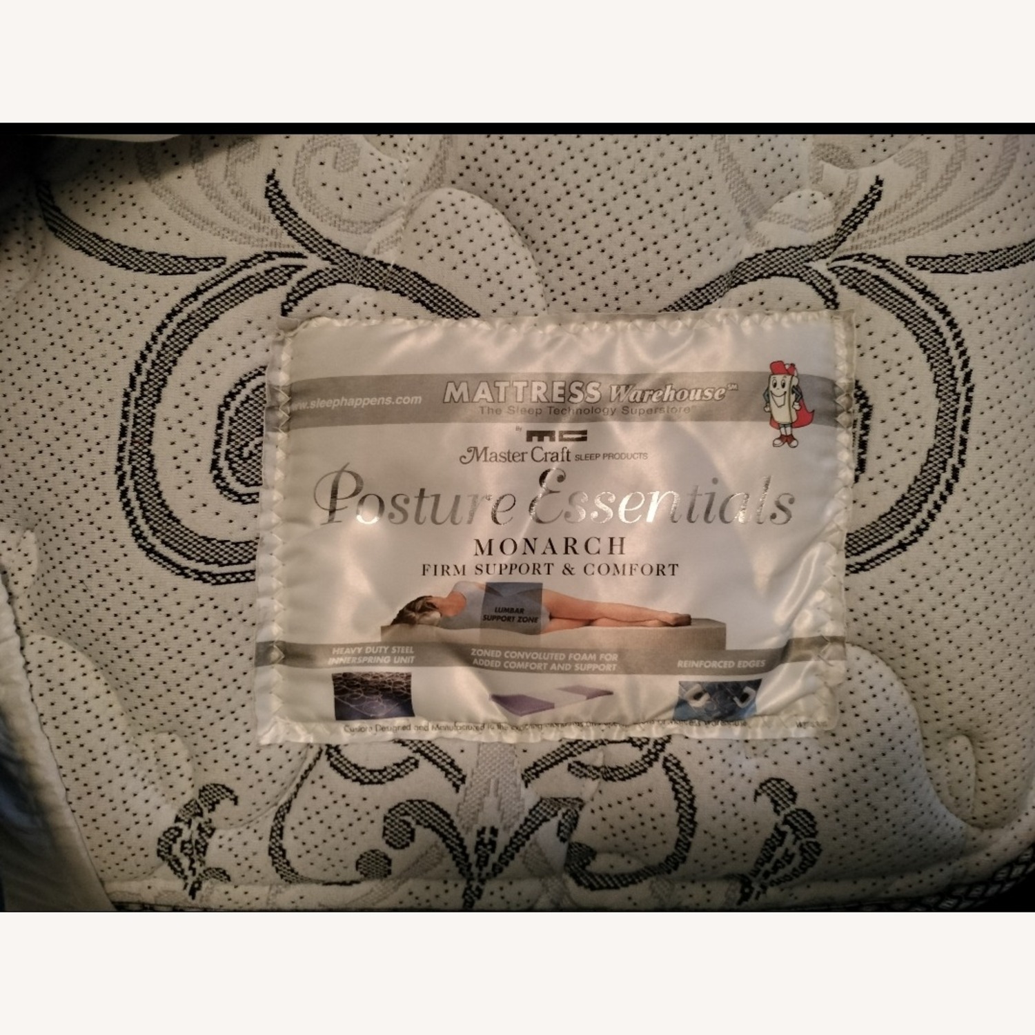 Black Upholstered Full Bed  - image-3