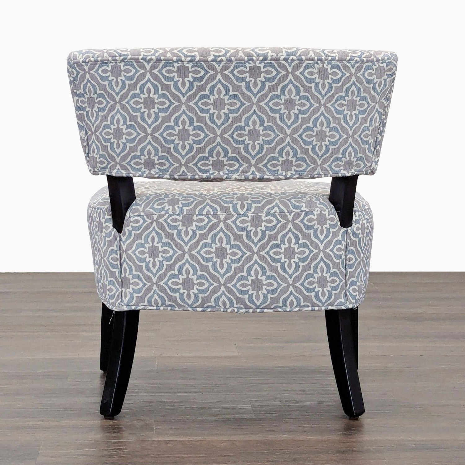 Ross Modern Patterned Armless Lounge Chair - image-6