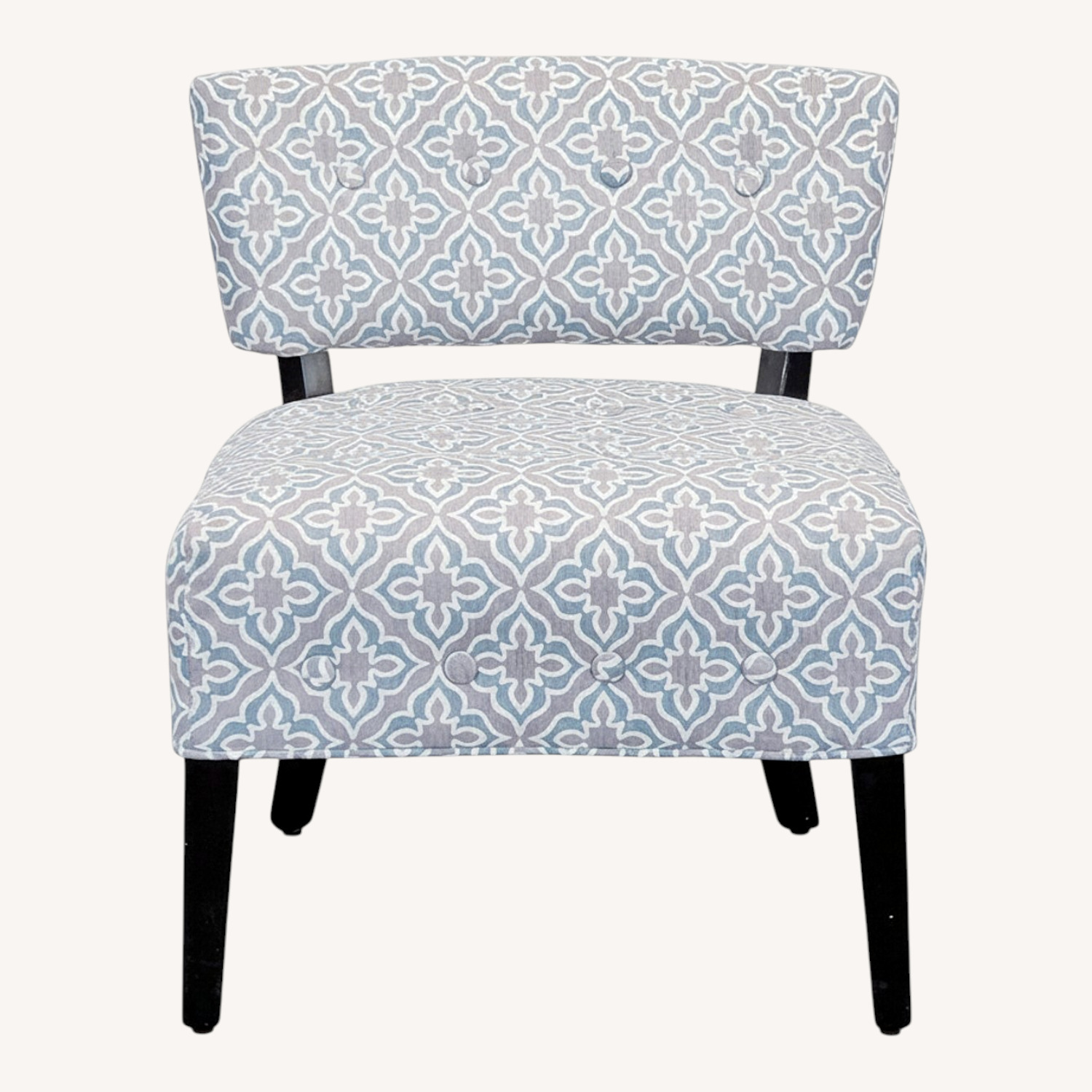 Ross Modern Patterned Armless Lounge Chair - image-0
