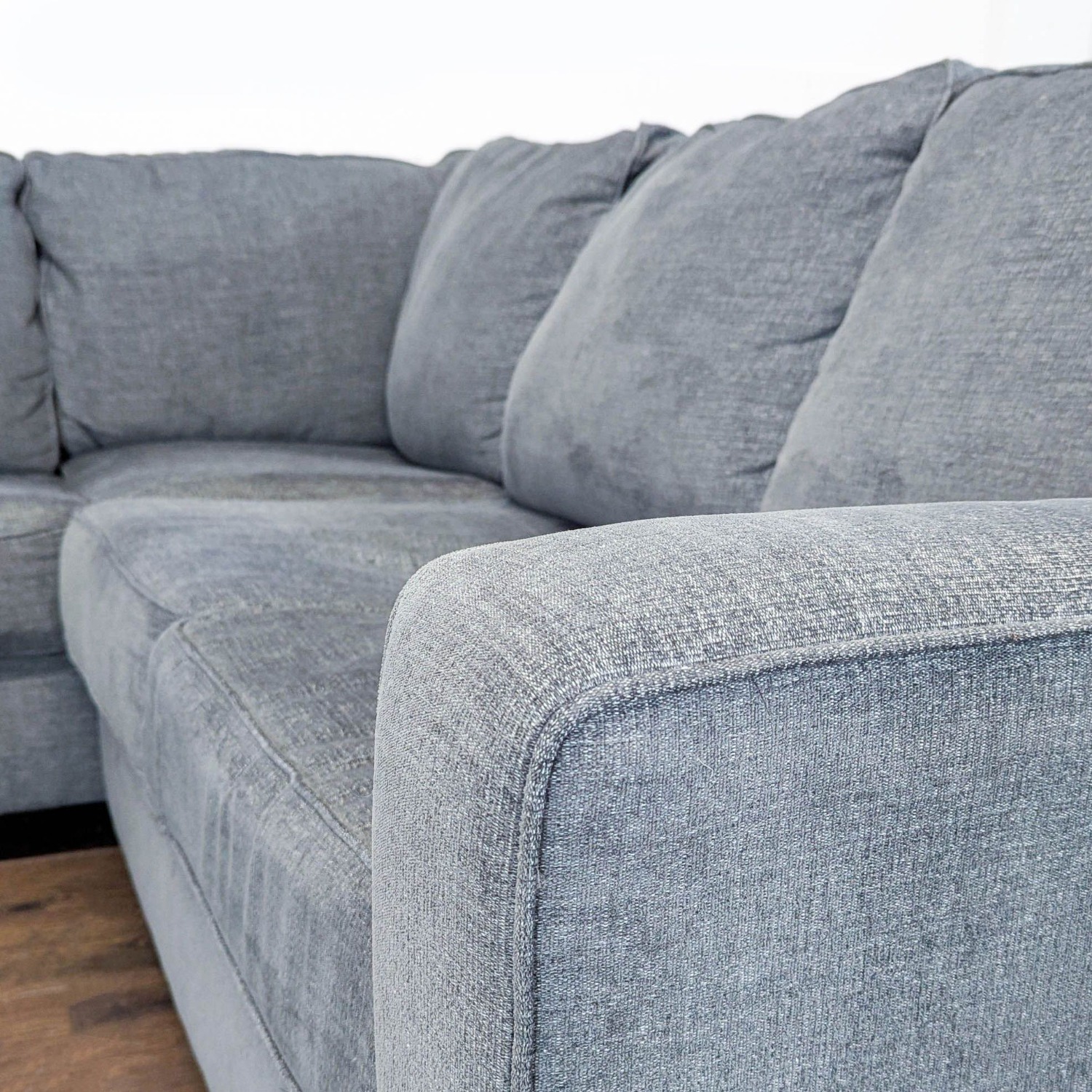 Ashley Furniture Gray Fabric Sectional Sofa - image-5