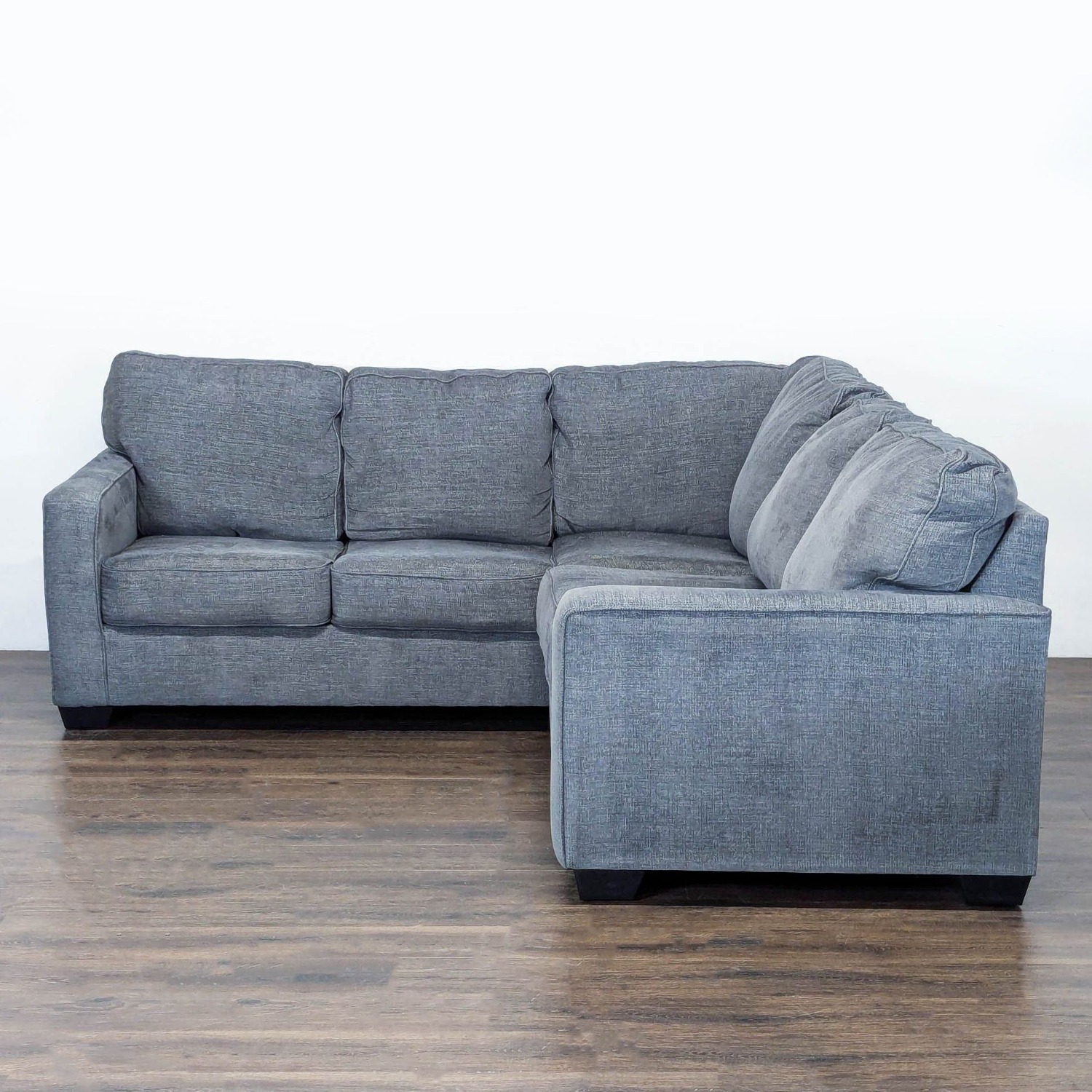 Ashley Furniture Gray Fabric Sectional Sofa - image-1