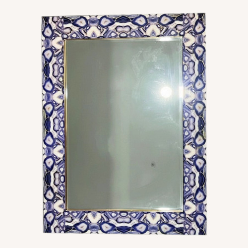 Used Blue Marble Wall Mirror for sale on AptDeco