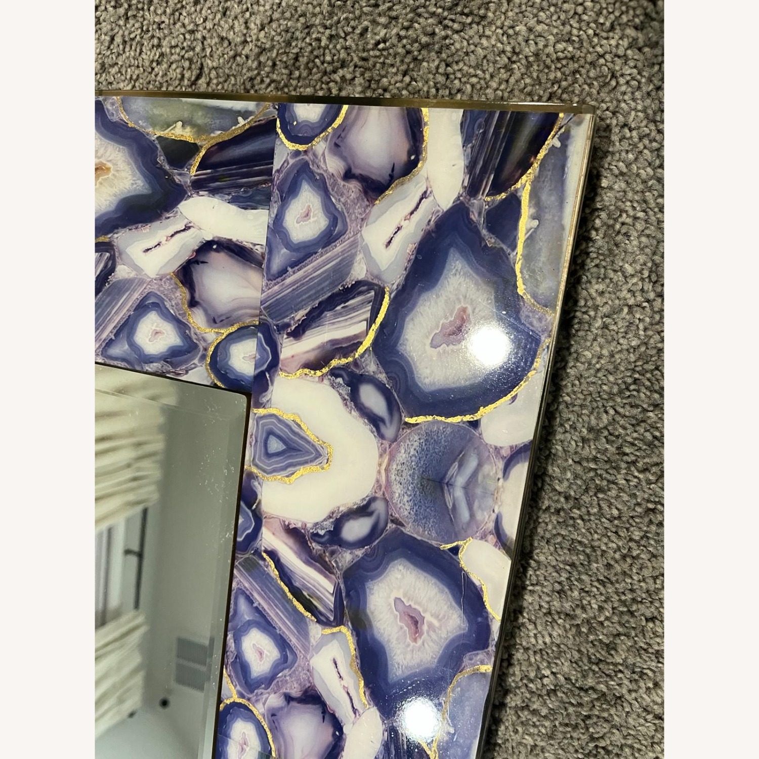 Blue Marble Wall Mirror - image-2