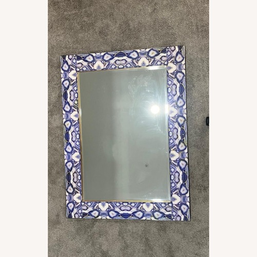 Used Blue Marble Wall Mirror for sale on AptDeco