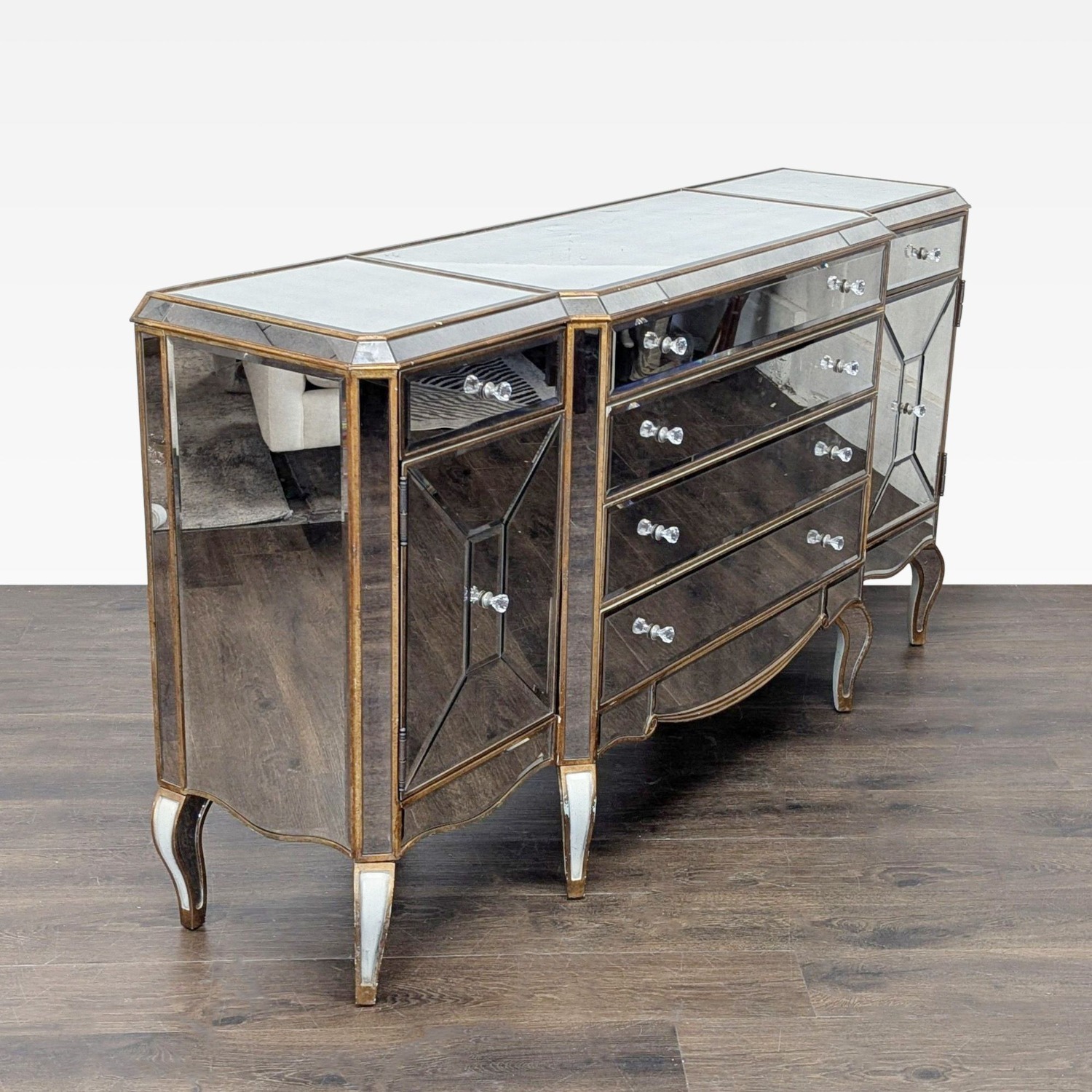 Bassett Mirror Company Collette Antique Mirrored  - image-4